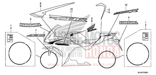 MARQUE (1) CBR500RAG de 2016